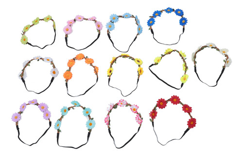 Corona De 13 Diademas Con Forma De Corona De Flores De Giras