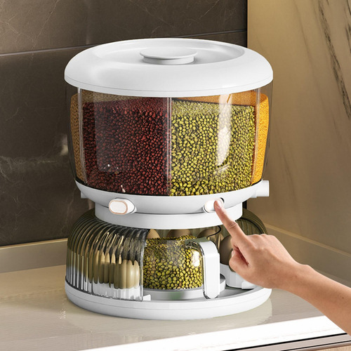 Contenedor Para Almacenar Arroz Y Granos, Dispensador De