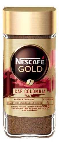 Cafe Nescafe gold Colombia 100g instantaneo Nestle