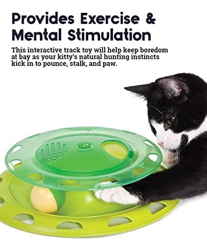 Catnip Catnip Chase Track Green Interactive Cat Toy