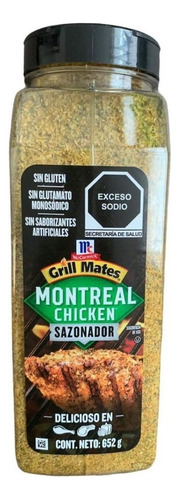 Sazonador Pollo Mccormick Montreal 652 G Grill Mates