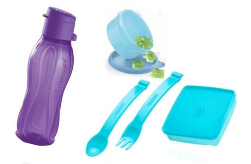 Set Recipientes Para Lunch Infantil Tupperware 