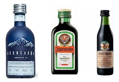 Combo Miniatura Oferta X3 Jagermeister + Aconcagua + Branca