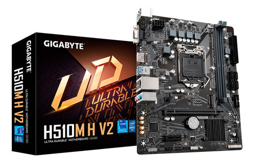 Placa-mãe Gigabyte Micro-ATX H510m H V2 Lg1200 preta