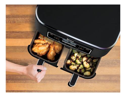 Freidora De Aire Ninja Foodi Xl 4 En 1 8 Qt 2 Canasta Negro
