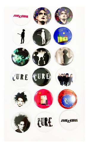 The Cure Pack 5 Chapitas Varios Diseños