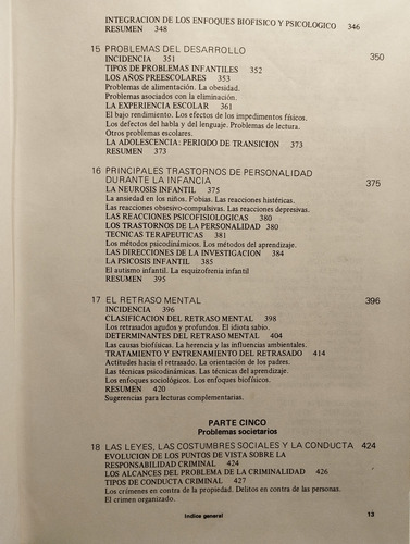 Psicología Anormal. Los Problemas De La Conducta Desadaptada (Usado)