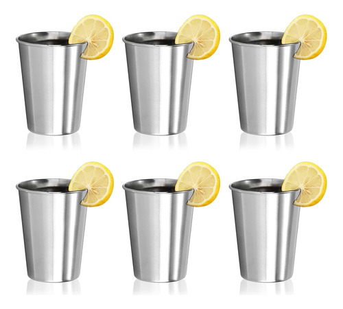 Vasos Acero Inoxidable 500 Ml, 6 Piezas Vasos De Vino Acero