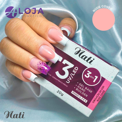 Imagem 2 de 6 de Kit Alongamento Nati - 4 Cores - Gel T3