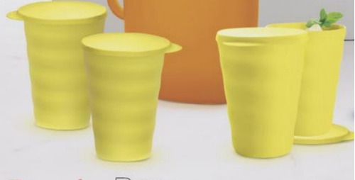 Set De 4 Vasos Murano Tupperware