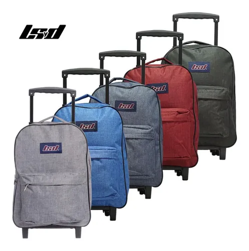 Mochila Lsyd Carro Jaspeada Original Escolar