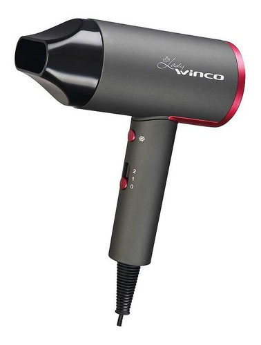 Secador De Pelo Winco W196 Portatil Aire Frio 2 Nivele 2000w