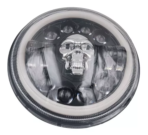 Par Faros Led Rgb 7 Pulgadas Auto Moto Calavera Sunny Light