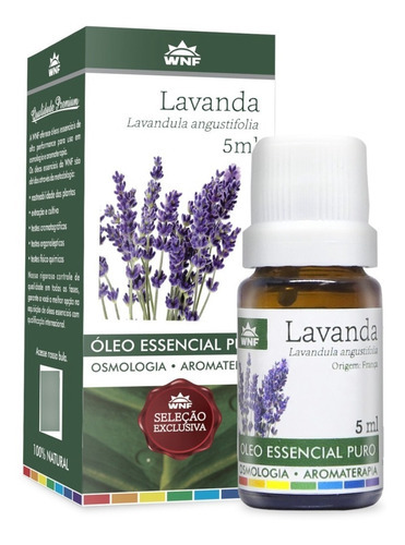 Óleo Essencial De Lavanda Francesa Puro Natural Wnf 5ml