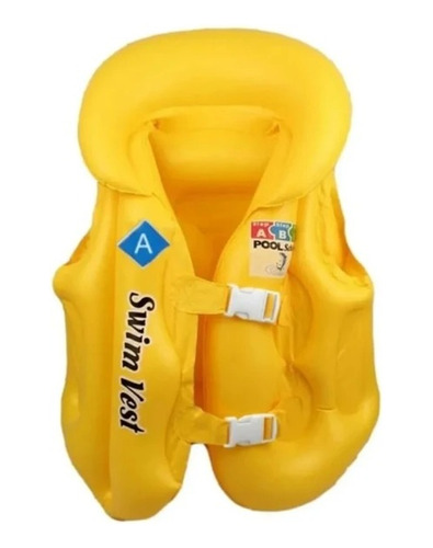 Chaleco Seguridad Inflable Flotador Niños Salvavidas Dif Col