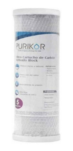 10filtros Carbon Activado Block Purikor Pkccto4.5x20x5