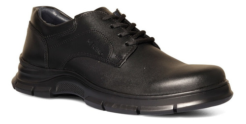 Zapatos Hombre Casual Liso Agujetas Merano 43010 Negro Gnv®