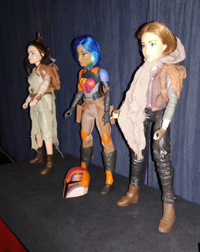 Star Wars Forces Of Destiny Lote De 3 Muñecas Rey Sabine Jin (Usado)
