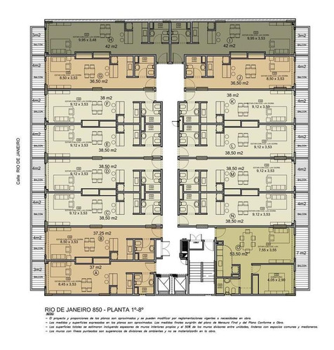 Imagen 8 de 8 de Ambiente Divisible 41,25 M2 Totales A Estrenar En Obra Finalizada