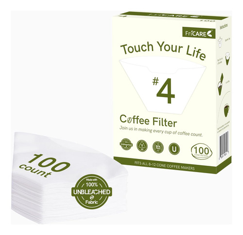 Filtros De Café #4 Para Cafetera Ninja De 8 A 12 Tazas Ce251