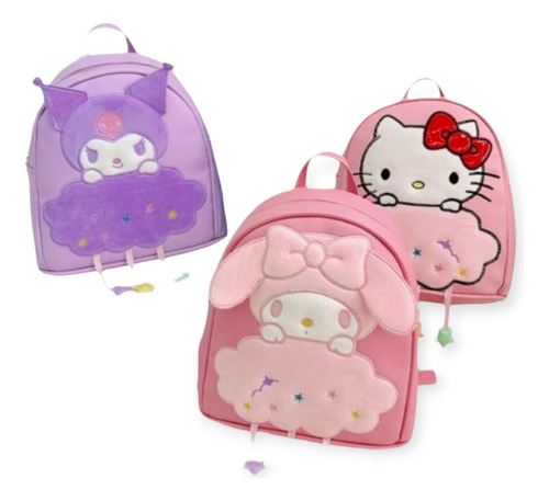 Mochila Morral Sanrio Infantil My Melody Kuromi Hello Kitty Varios