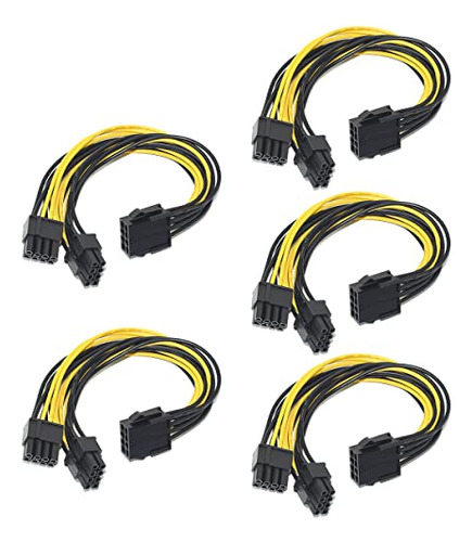 Pack 5 Adaptadores 8 Pin Para Gpu Y Psu - Compatible Evga