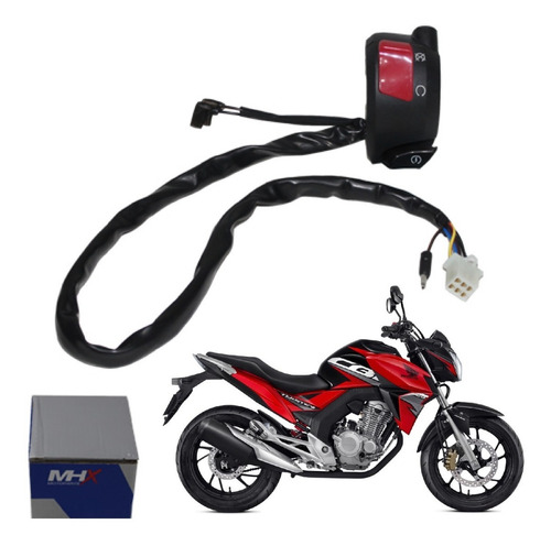 Punho Interruptor Botão Partida Cb 250f Twister 2016 A 2019