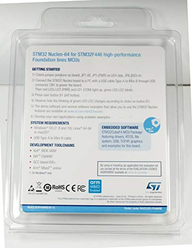 Stmicroelectronics Nucleo-f446re Stm32f446ret6 Mcu Stm32f4 N