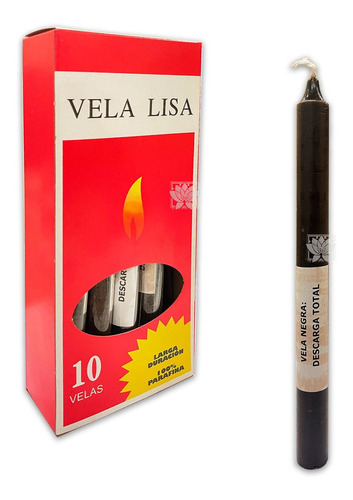 Vela Lisa Y Esotéricas Vela Negra /ambienteyaromas