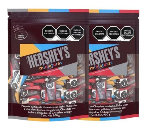 Chocolates Hershey´s Miniatura Surtido 2 De 900g