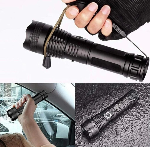 Linterna Tactica Led P50 Recargable Usb Zoom