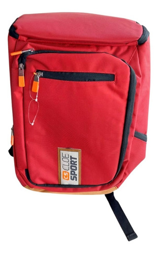 Mochila Anti Robo Hombre Rojo Estilo Sport