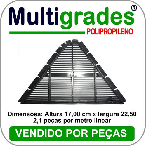 Grade De Ventilacao Canaletao Canalete 49 Kit 100 Peça(s)