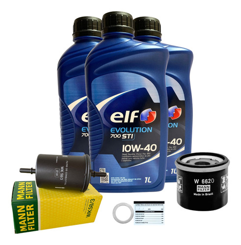 Kit Revisão Kwid 1.0 Troca De Óleo Com 10w40 Original 