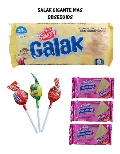 Galak Chocolate Blanco Venezolano Mas Regalos Col8