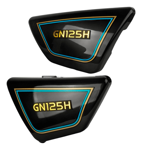 Juego Cubiertas Laterales Para Suzuki Gn125 Negro Mtc