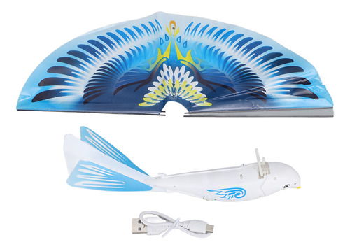 Juguete Autovolador Para Pájaros, Puerto Usb Azul De 75 Mah,
