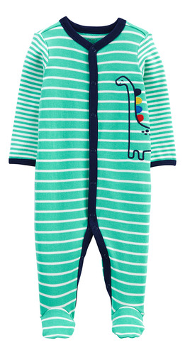 Carter´s Osito-pijama Con Broches Dinosaurio