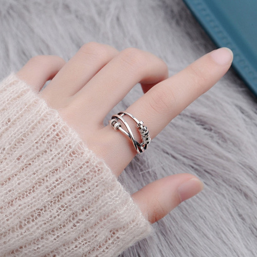 * Anillo De Ansiedad T Toy Fidget Ring Anillos Giratorios