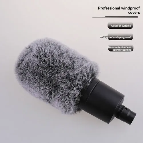 Microfone Furry Windscreen Muff Microfone Wind Cover Fuzzy