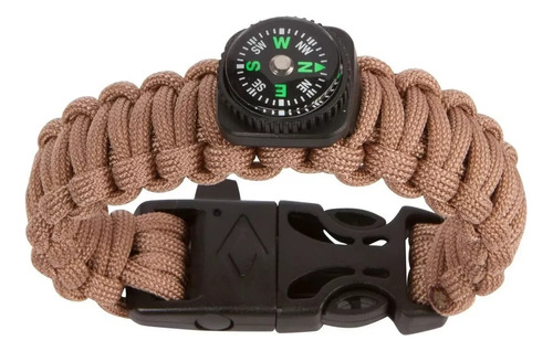 Pulsera Tactica  Militar  Para Supervivencia Con Brujula -