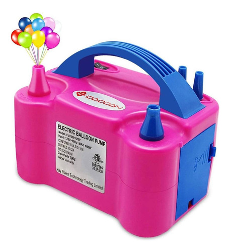 Inflador De Globos Eléctrico 2 Inyectores Pro X X L