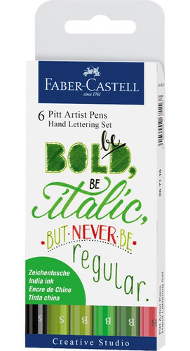 Faber-castell - Marcadores P/ Diseño Y Caligrafia Jardin X 4