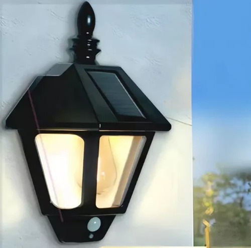 Lampara Solar Para Jardin Decorativa Tipo Farol Pared Exteri