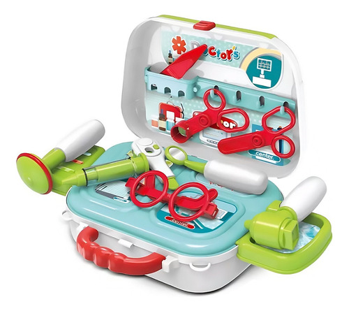 Set De Juguete Maletin 2 En 1 Accesorios De Doctor