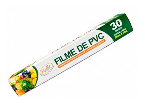 Kit 25 Rolos Filme Pvc Mello 28x30  Filme Plastico