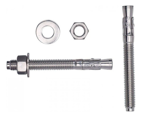 Set 10 Aisi 304 Pernos Anclaje De Cuña Inox 1/4-20 X 2-1/4