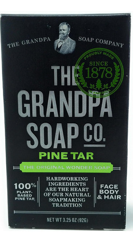Sabonete Em Barra De Alcatrão Branco Grandpas Wonder Pine L