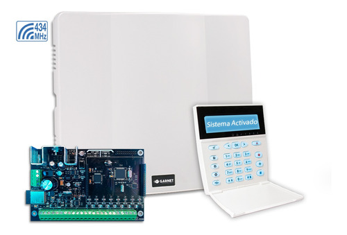 Panel De Alarma Garnet Wifi Integrado Y Teclado Lcdrf