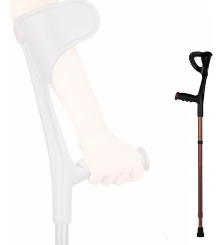 2 Piezas De Muleta Canadiense Ergonómica Plegable Ajustable